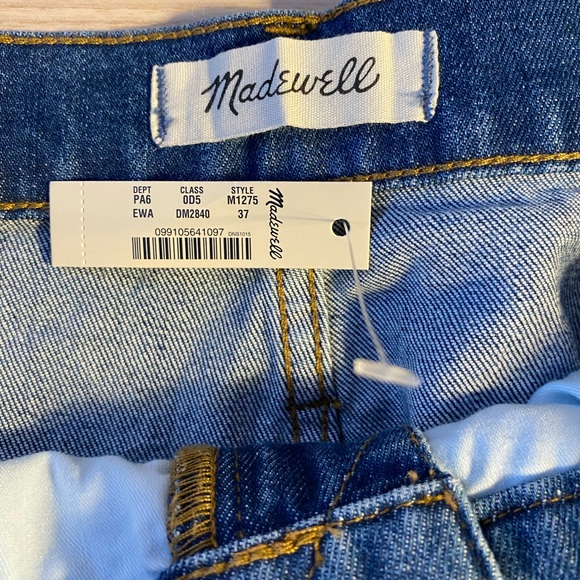 NWT MADEWELL DENIM HI-RISE CUTOFF DENIM SHORTS, JEAN SHORTS- SIZE 37, 14, 16 - Picture 6 of 16